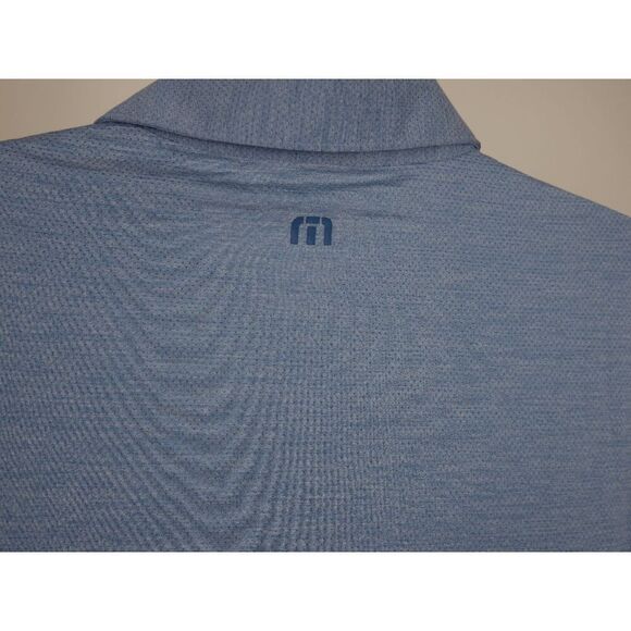 Travis Mathew Men's Heater Pro Chest Stripe Golf Polo Blue S - Picture 5 of 11